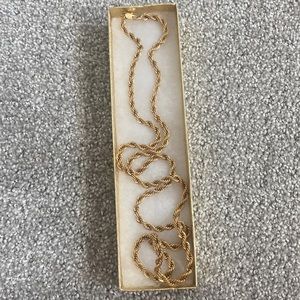 30" 24KGB 5mm Rope Chain